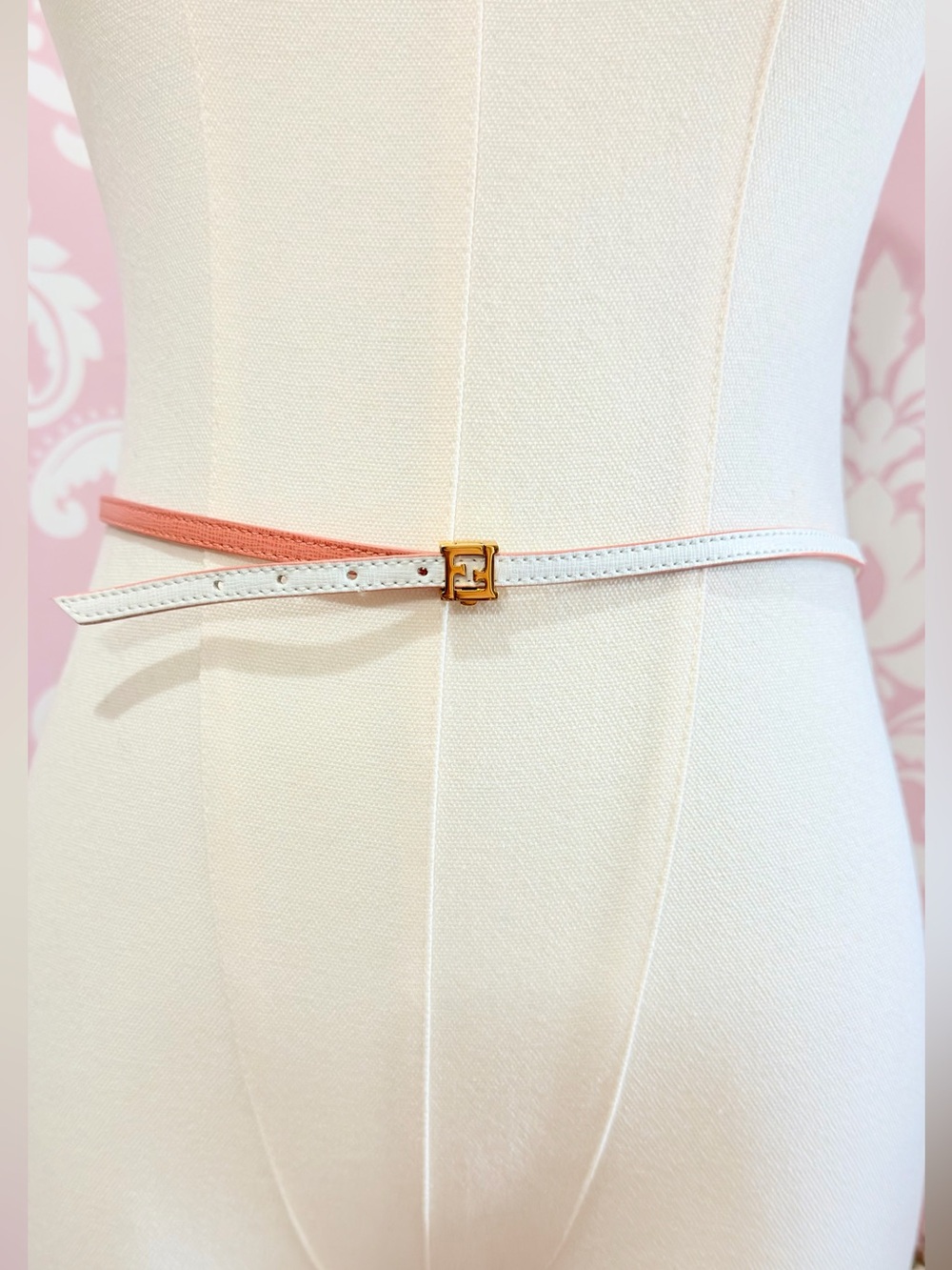 Fendi Leather Skinny Belt / Wrap Bracelet